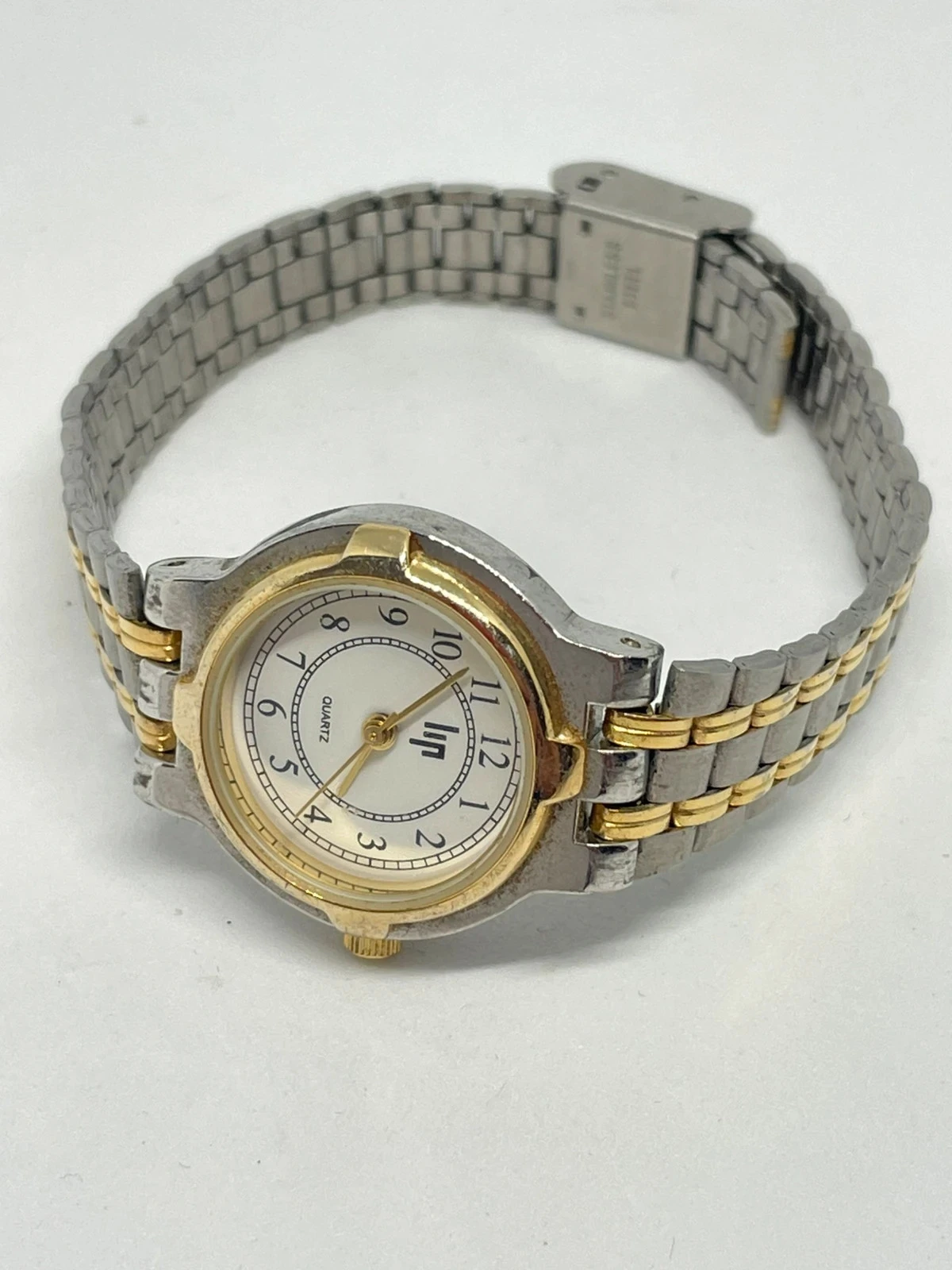 Reloj LIP Classics Quartz mujer | Bicolor dorado y acero, vintage elegante – photo 9